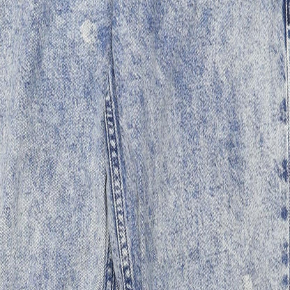 Denim Co Womens Blue  100% Cotton Mom Jeans Size 8 L30 in Regular Zip