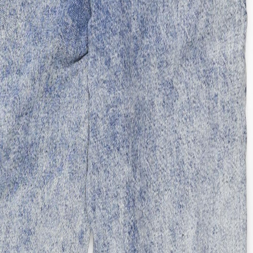 Denim Co Womens Blue  100% Cotton Mom Jeans Size 8 L30 in Regular Zip