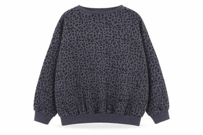 NEXT Girls Grey Animal Print 100% Cotton Pullover Sweatshirt Size 11 Years  Pullover