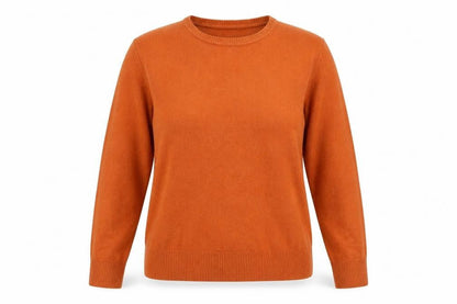 DeFacto Womens Orange Round Neck  Acrylic Pullover Jumper Size 2XL