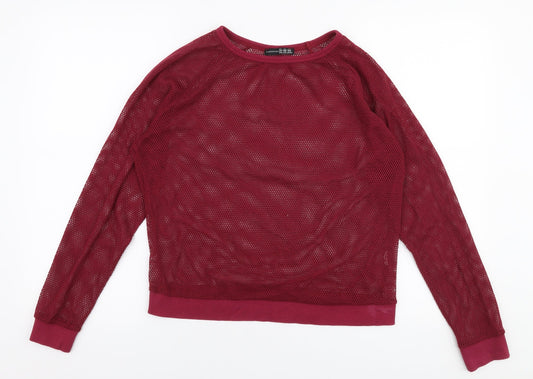 Atmosphere Womens Purple Round Neck  Polyester Pullover Jumper Size 14