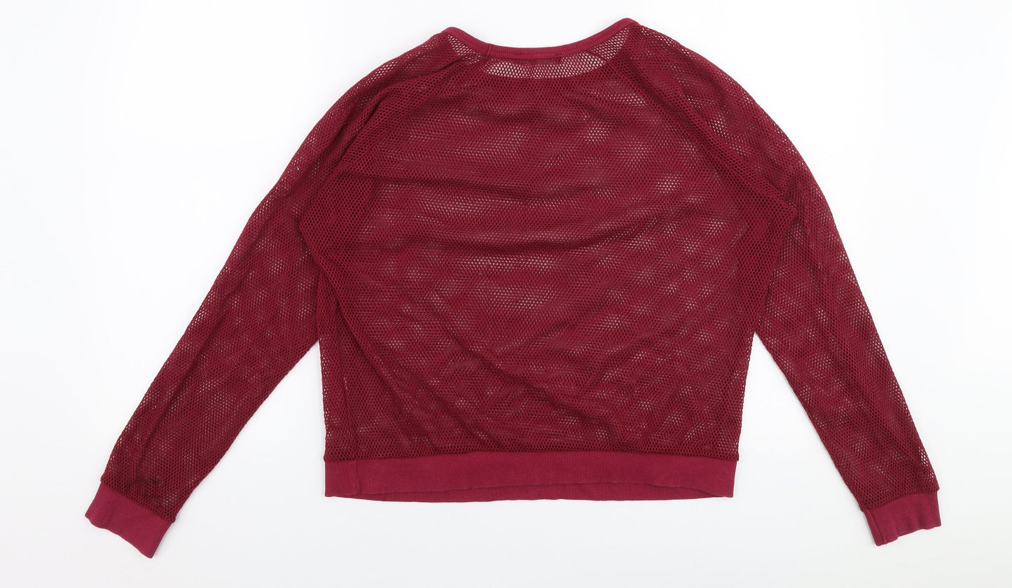 Atmosphere Womens Purple Round Neck  Polyester Pullover Jumper Size 14