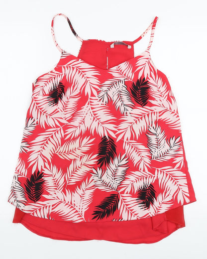 George Womens Multicoloured Floral Polyester Camisole Blouse Size L V-Neck