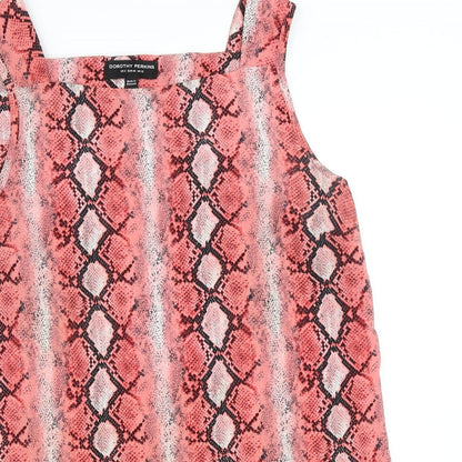 Womens UK Size 12 Dorothy Perkins Pink Tunic Tank