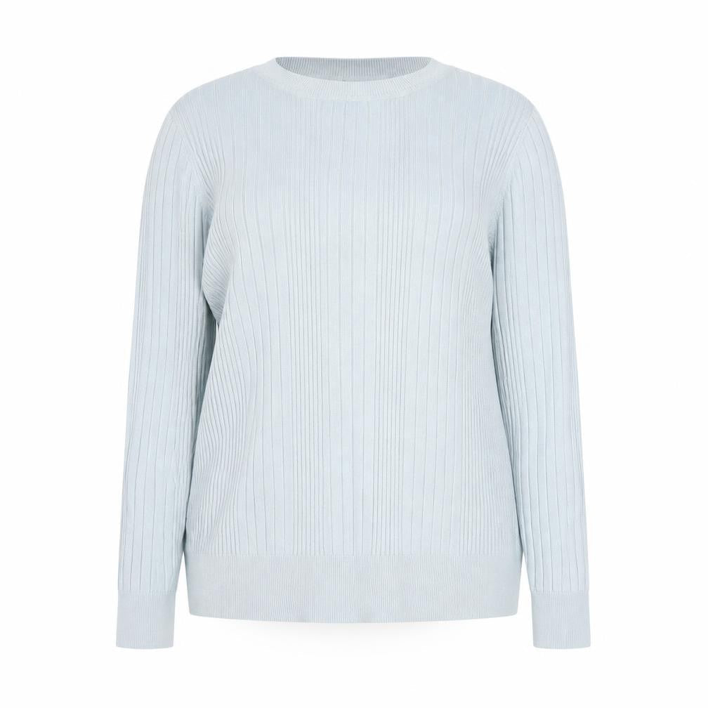 New Look Womens Blue Round Neck  Viscose Pullover Jumper Size 18