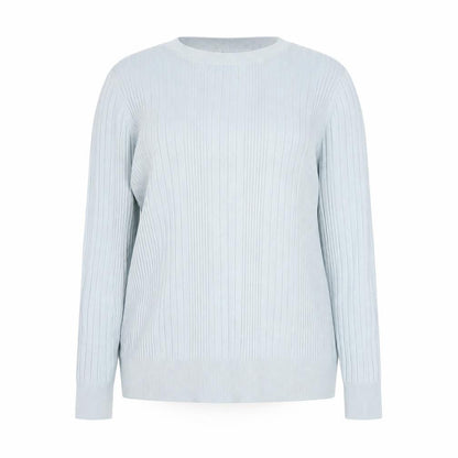 New Look Womens Blue Round Neck  Viscose Pullover Jumper Size 18