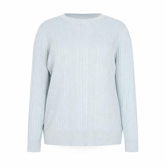New Look Womens Blue Round Neck  Viscose Pullover Jumper Size 18