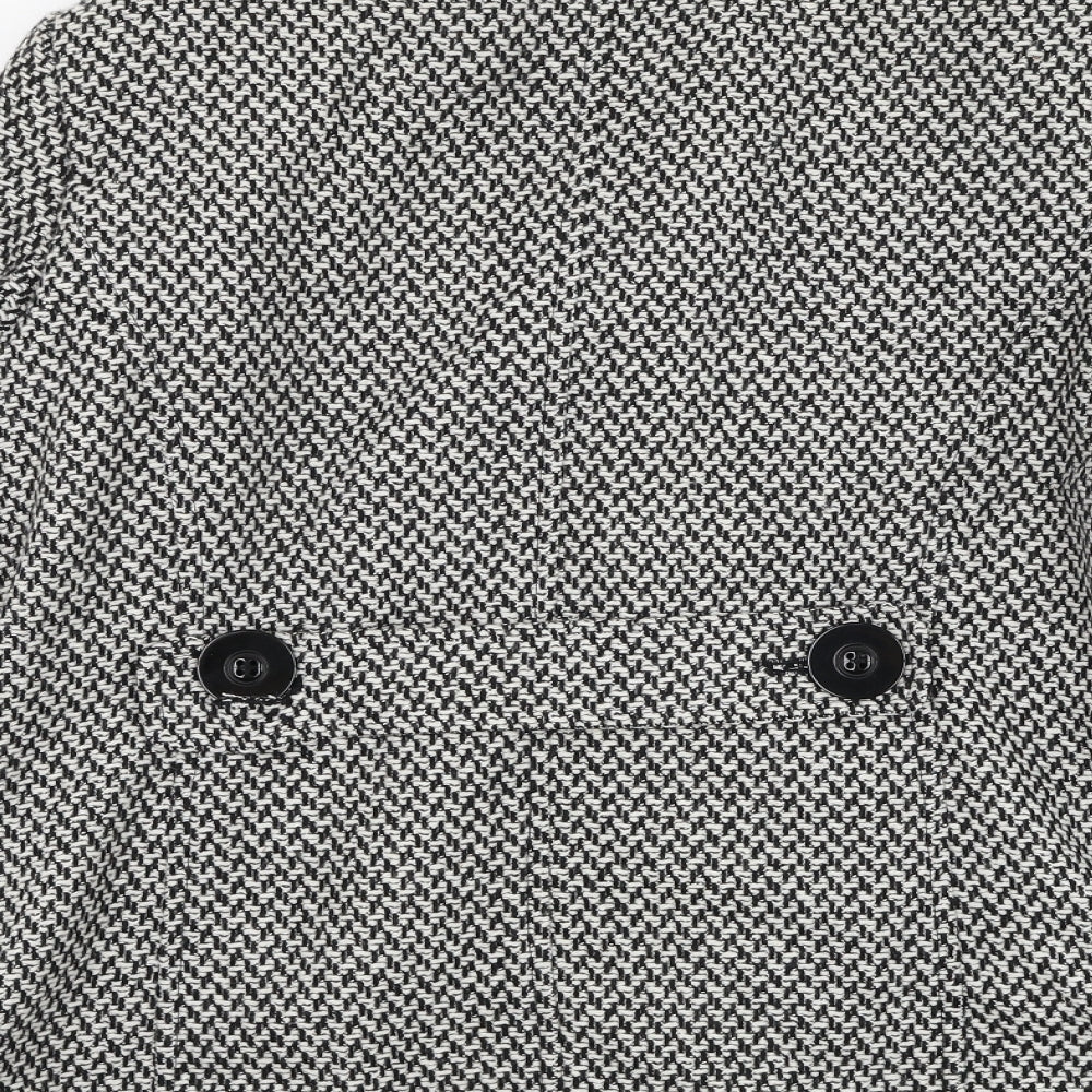 Debenhams Womens White   Overcoat Coat Size 16  Button