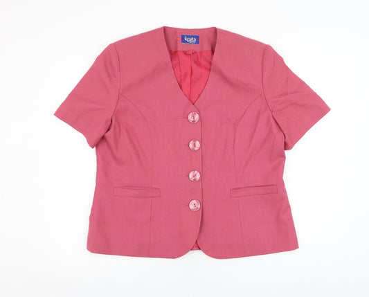 Womens UK Size L Kesta Pink Jacket