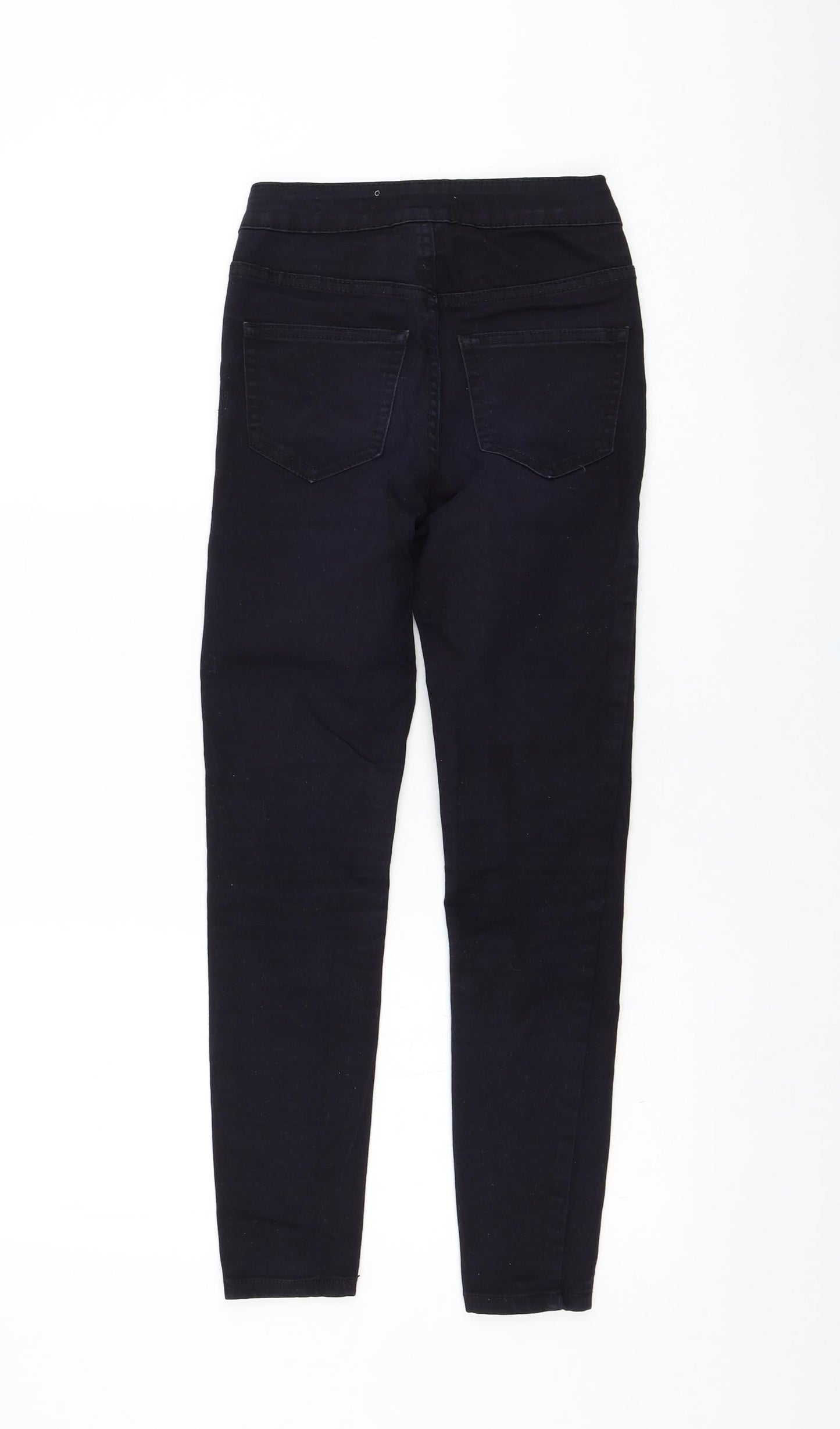 New Look Womens Blue  Cotton Skinny Jeans Size 4 L23 in Regular Zip