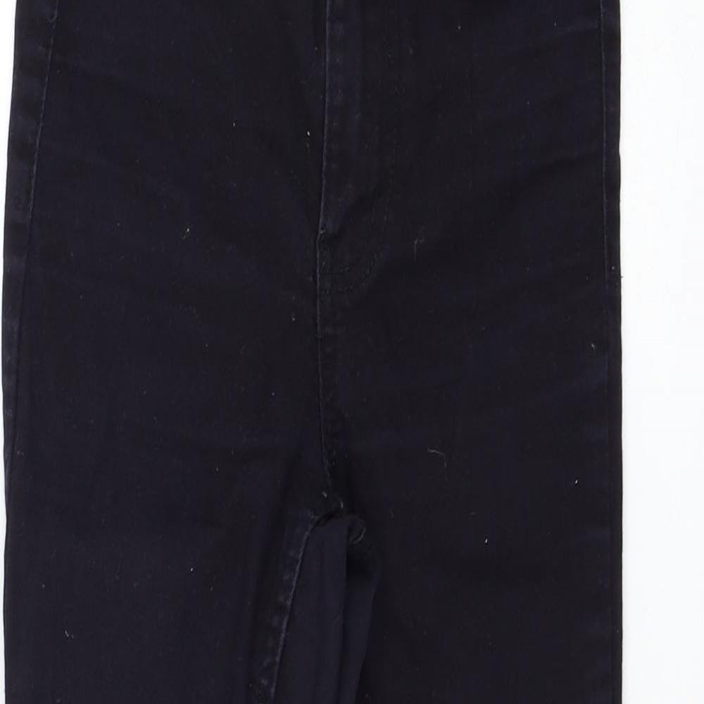 New Look Womens Blue  Cotton Skinny Jeans Size 4 L23 in Regular Zip