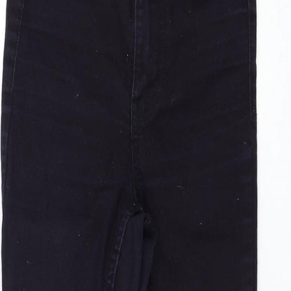 New Look Womens Blue  Cotton Skinny Jeans Size 4 L23 in Regular Zip