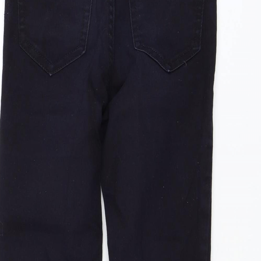 New Look Womens Blue  Cotton Skinny Jeans Size 4 L23 in Regular Zip