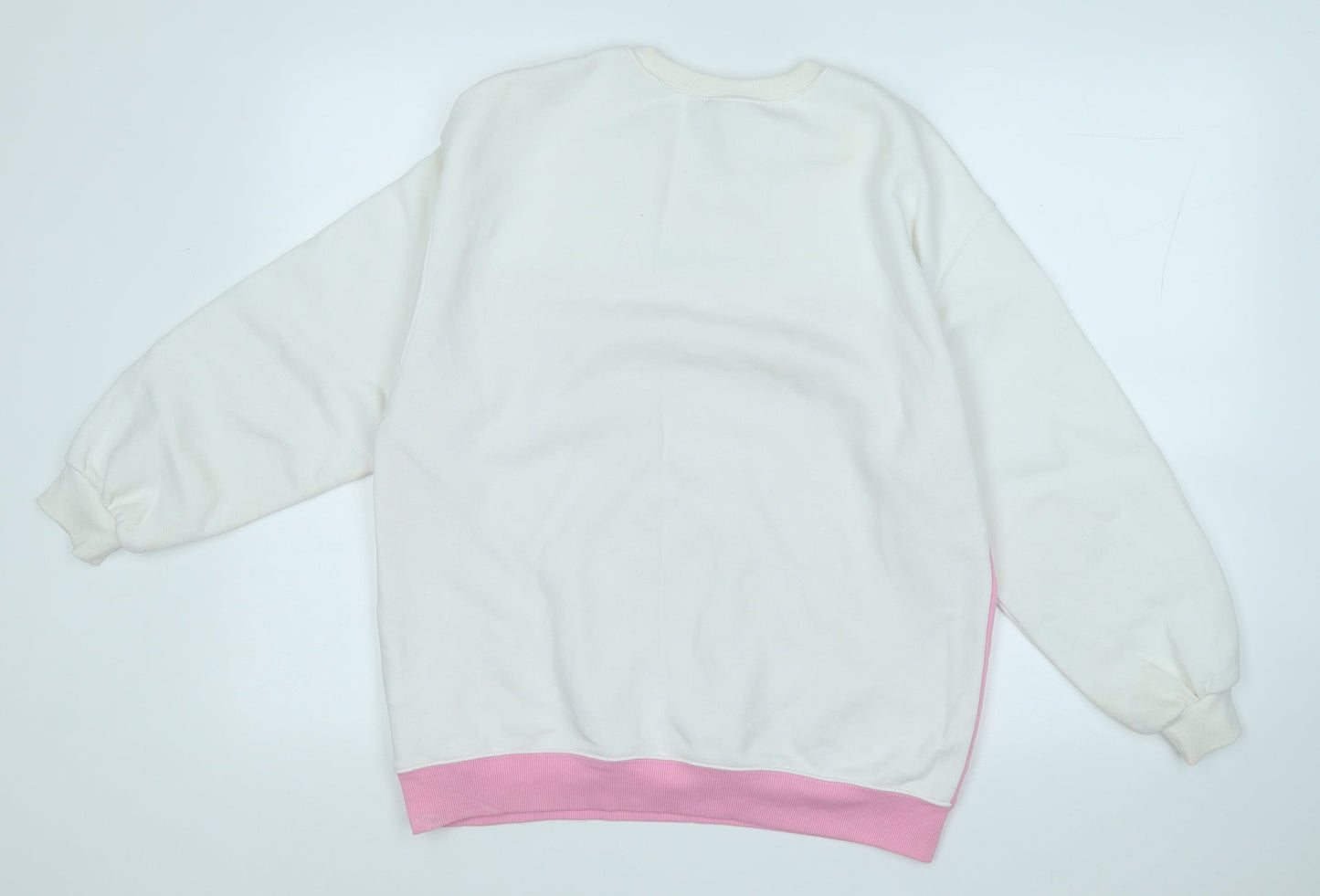 Divided Womens Pink  Cotton Pullover Sweatshirt Size S   - sweet talk