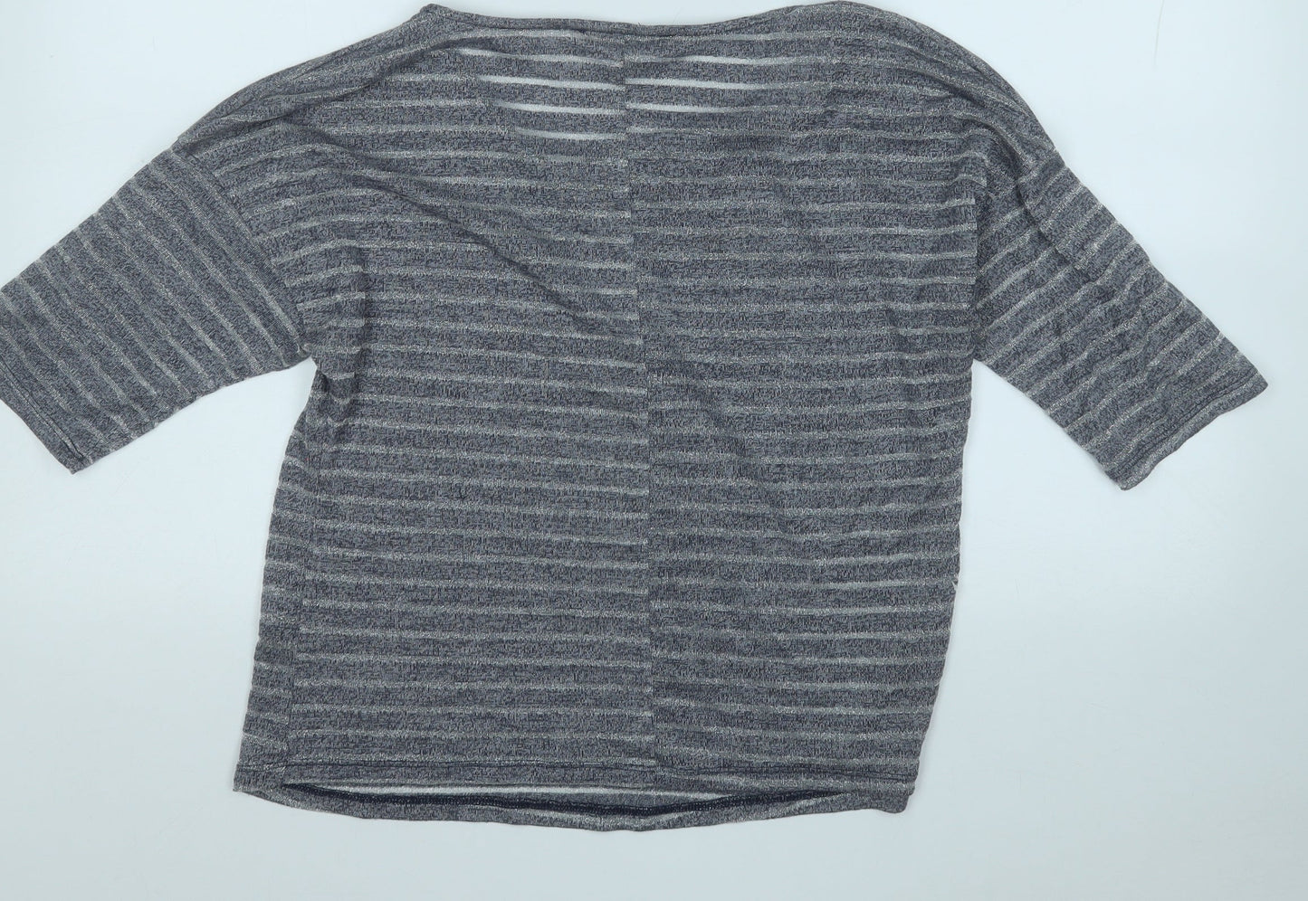 George Womens Grey Round Neck  Polyester Pullover Jumper Size 14