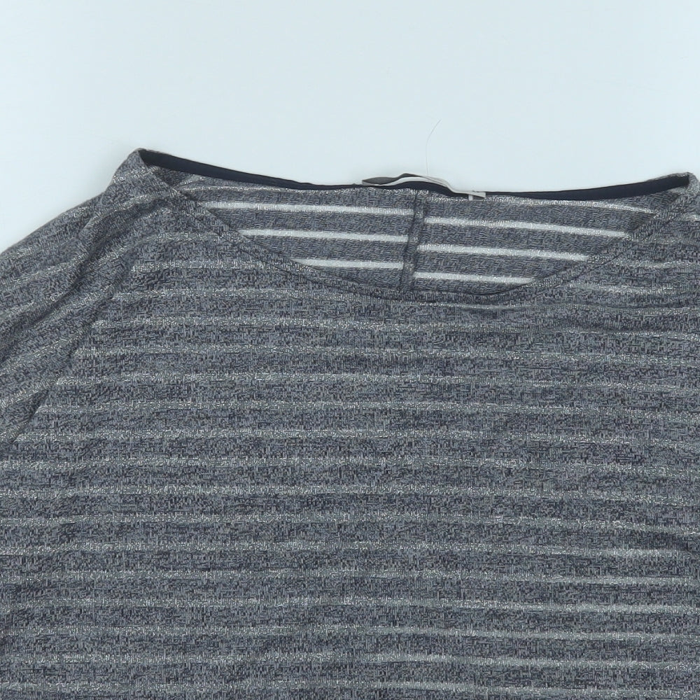 George Womens Grey Round Neck  Polyester Pullover Jumper Size 14