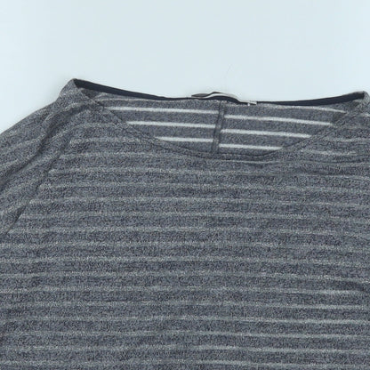 George Womens Grey Round Neck  Polyester Pullover Jumper Size 14