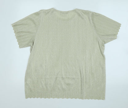 Womens UK Size 16 SARAH HAMILTON Green Pullover Jumper
