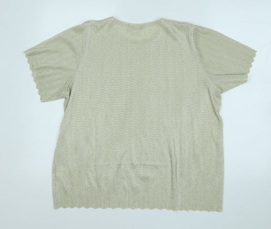 Womens UK Size 16 SARAH HAMILTON Green Pullover Jumper