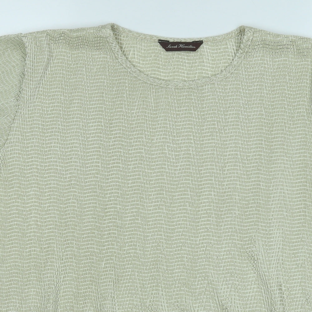 Womens UK Size 16 SARAH HAMILTON Green Pullover Jumper