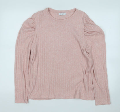 Womens UK Size 16 Papaya Pink Pullover Jumper
