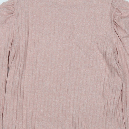 Womens UK Size 16 Papaya Pink Pullover Jumper
