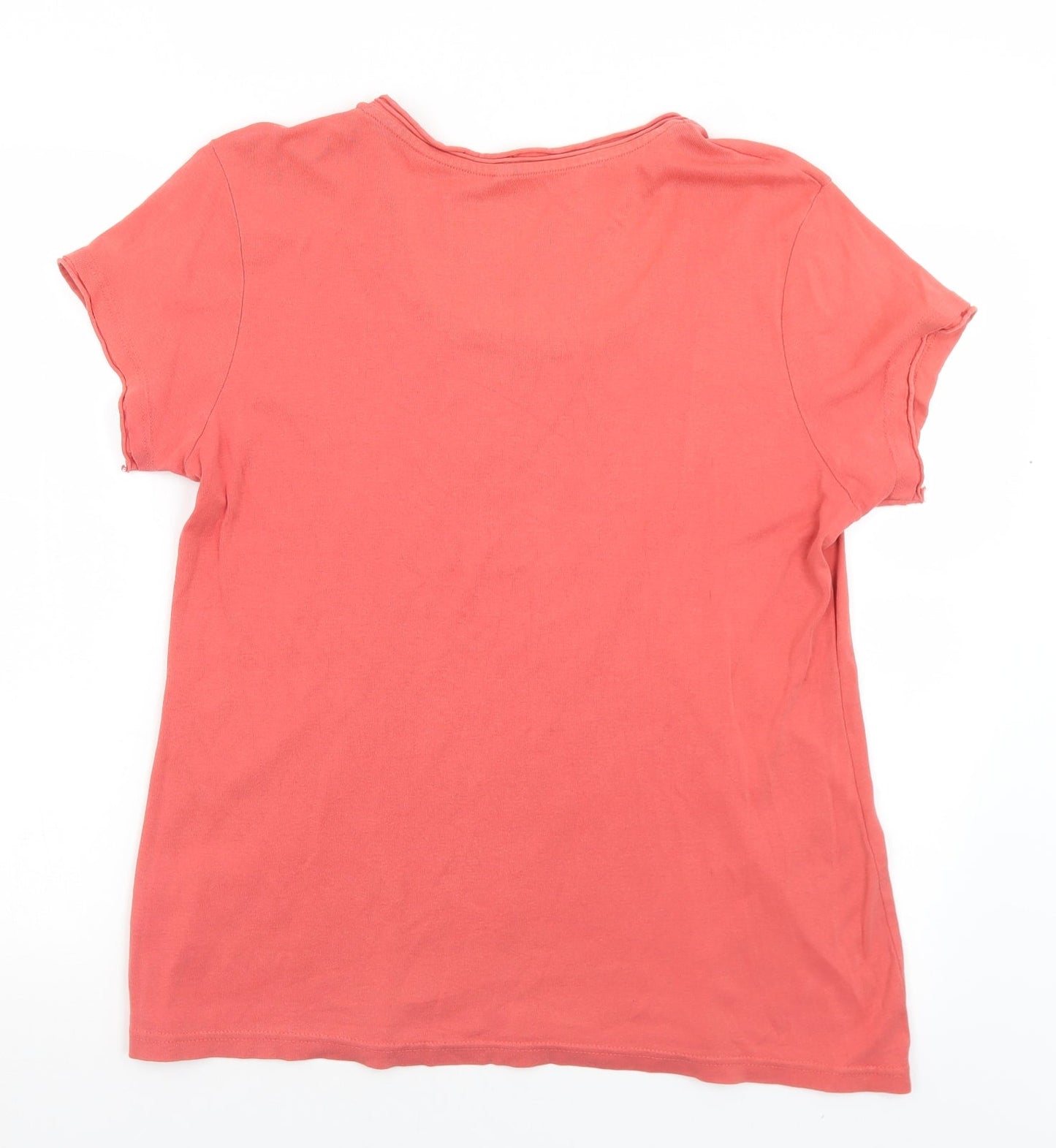 Womens UK Size 18 Preworn Pink Basic T-Shirt