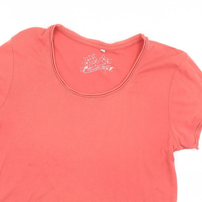 Womens UK Size 18 Preworn Pink Basic T-Shirt