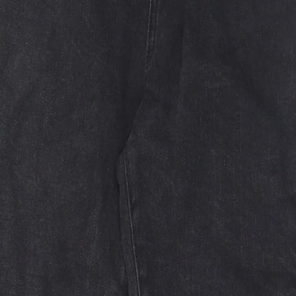 George Womens Black  Cotton Skinny Jeans Size 12 L29 in Regular Button
