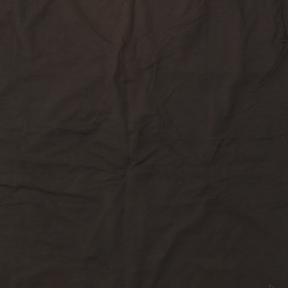 Gerry Weber Womens Brown  Polyester Basic T-Shirt Size M Round Neck