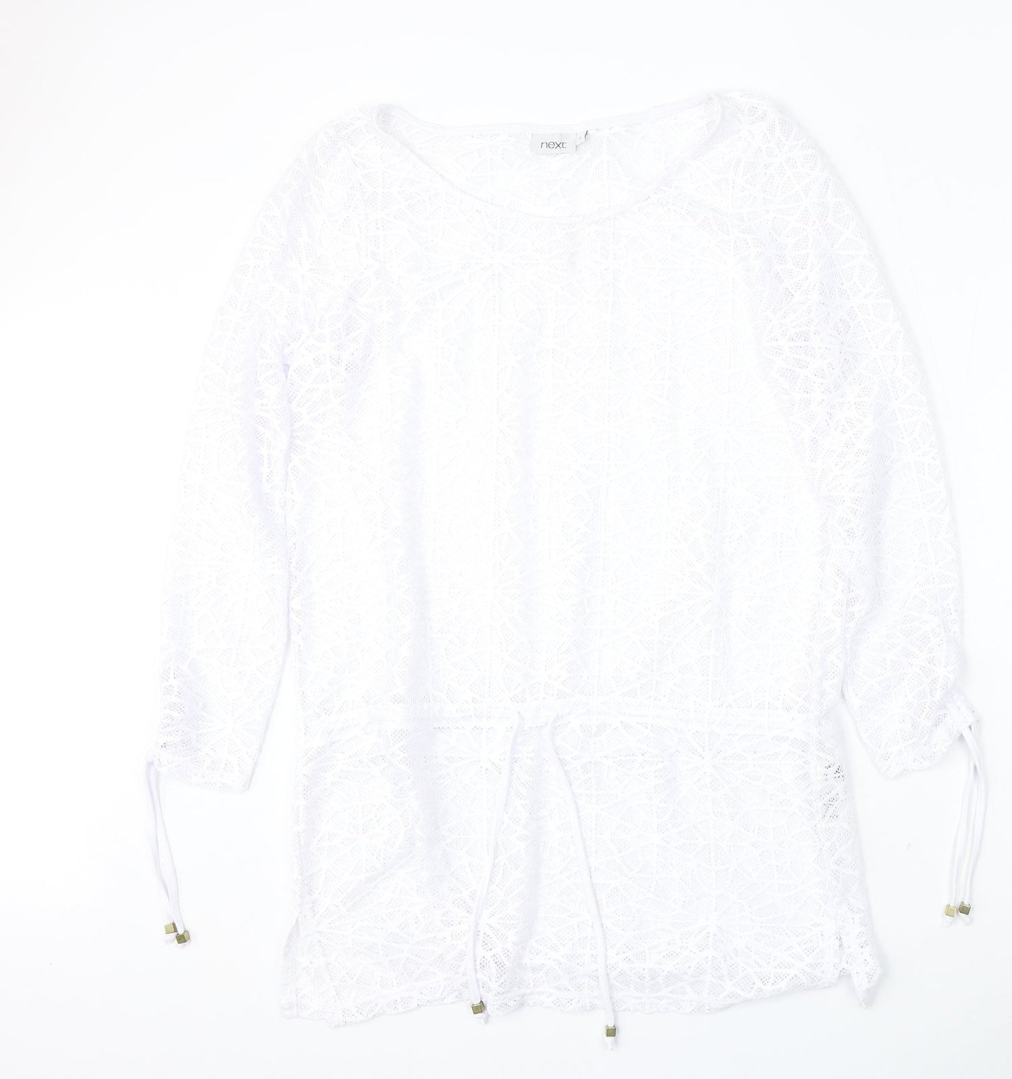 Womens UK Size 12 NEXT White Pullover Jumper