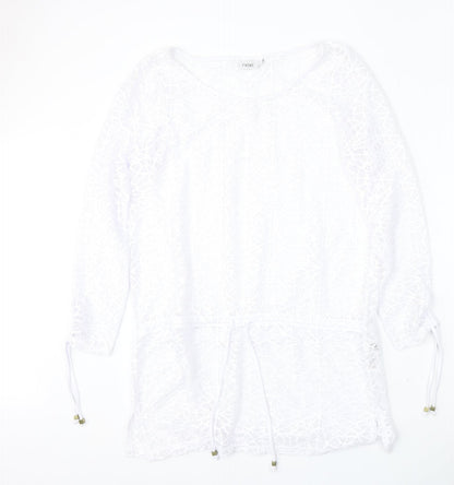 Womens UK Size 12 NEXT White Pullover Jumper