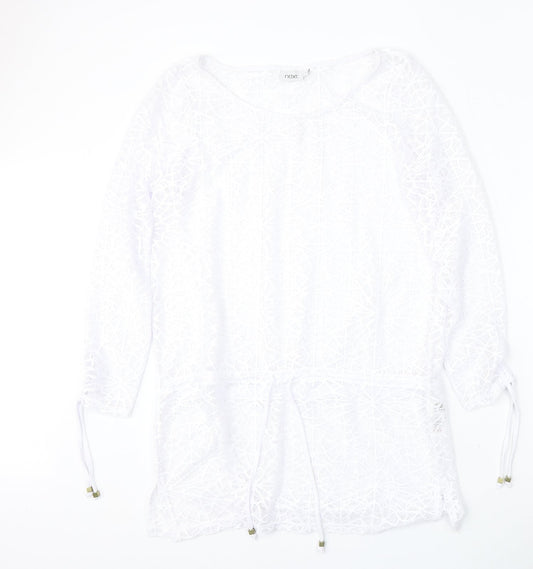 Womens UK Size 12 NEXT White Pullover Jumper