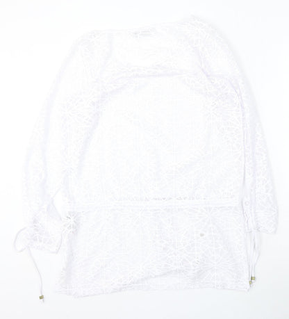 Womens UK Size 12 NEXT White Pullover Jumper