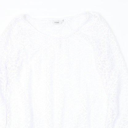 Womens UK Size 12 NEXT White Pullover Jumper