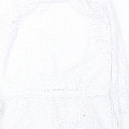 Womens UK Size 12 NEXT White Pullover Jumper