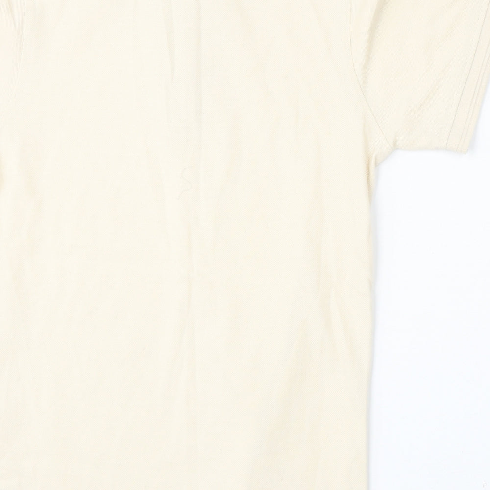 Another Influence Mens Beige  Cotton  Polo Size XS Collared Zip