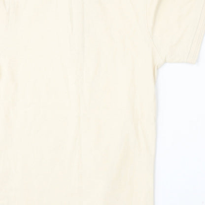 Another Influence Mens Beige  Cotton  Polo Size XS Collared Zip