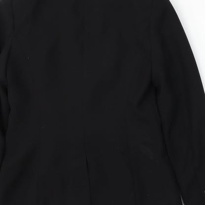 Papaya Womens Black  Polyester Jacket Suit Size 10