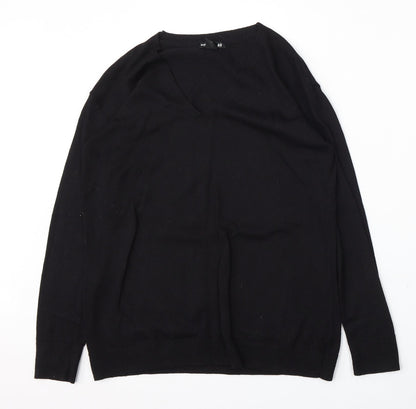 Womens UK Size XS H&M Black Pullover Jumper