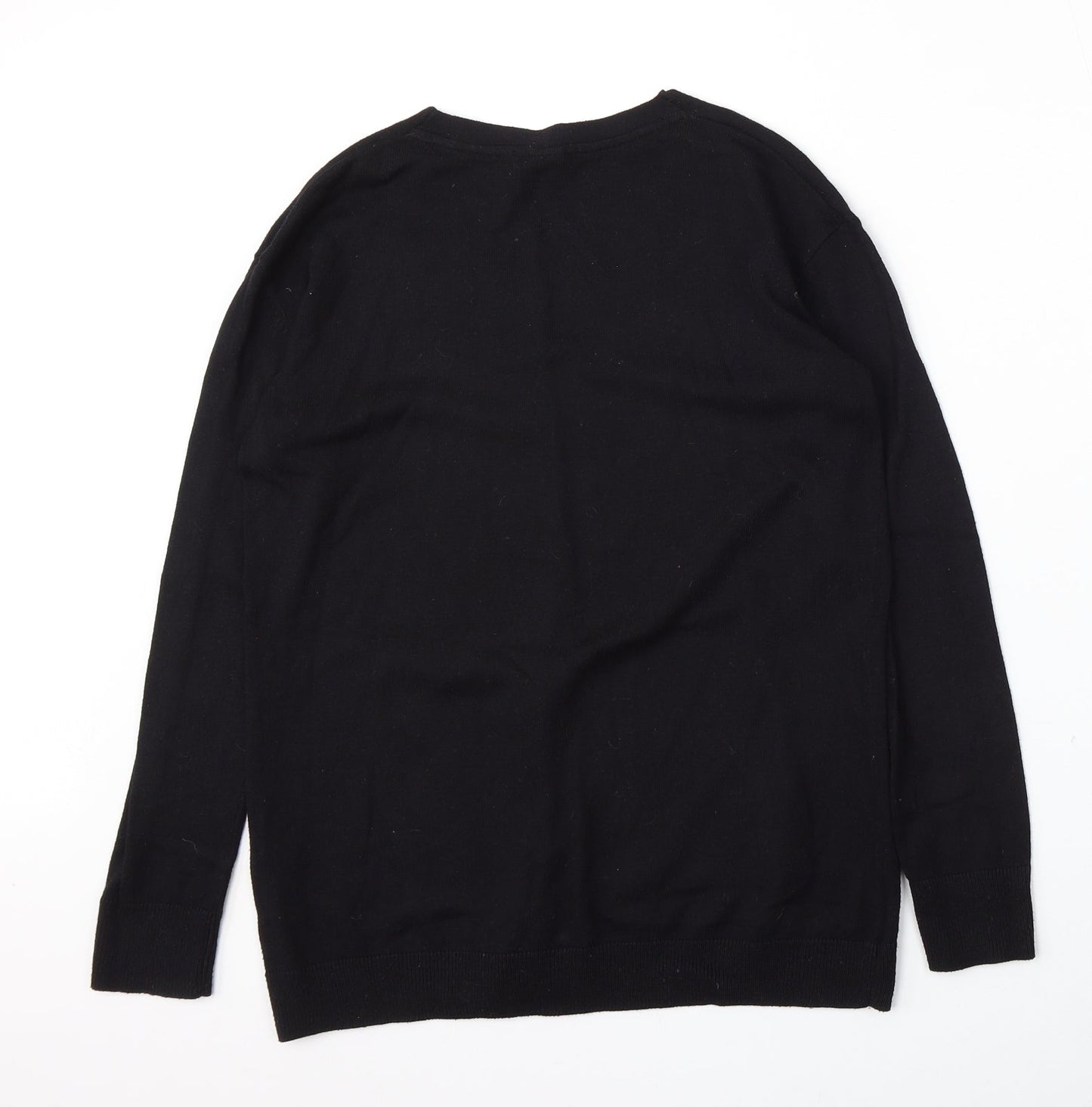 Womens UK Size XS H&M Black Pullover Jumper