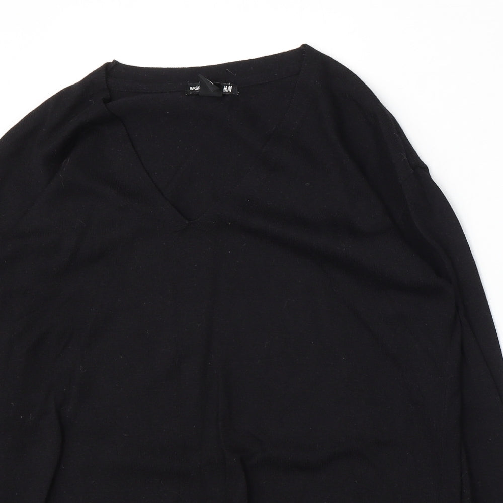 Womens UK Size XS H&M Black Pullover Jumper