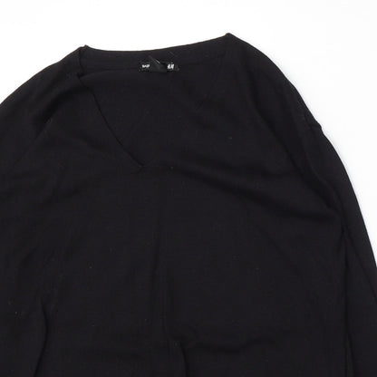 Womens UK Size XS H&M Black Pullover Jumper