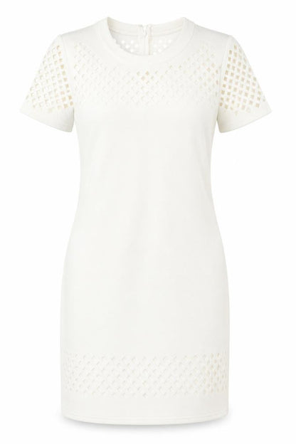 Cameo Rose Womens White  Polyester Bodycon  Size 14  Round Neck