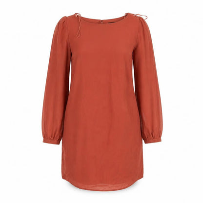 Atmosphere Womens Orange  Polyester Sheath  Size 10  Round Neck
