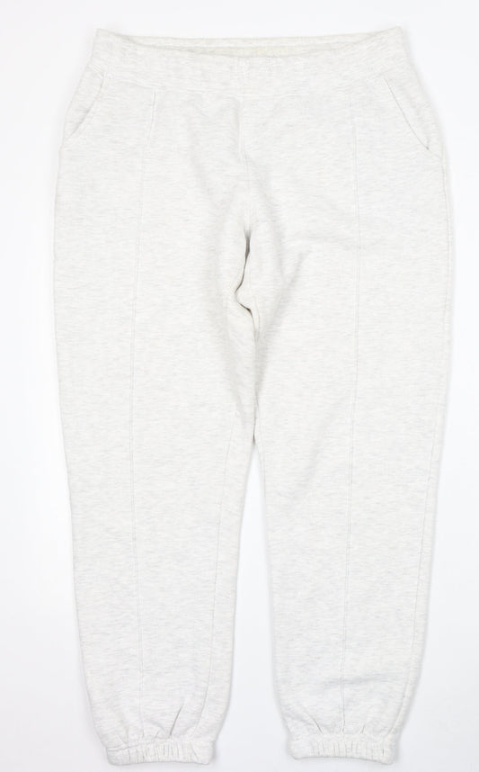 Primark Womens Grey  Cotton Jogger Trousers Size M L31 in Regular