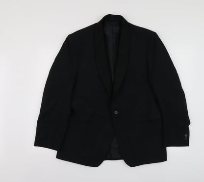 Mens UK Size 42 C&A Regular Black Suit Jacket