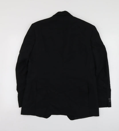 Mens UK Size 42 C&A Regular Black Suit Jacket