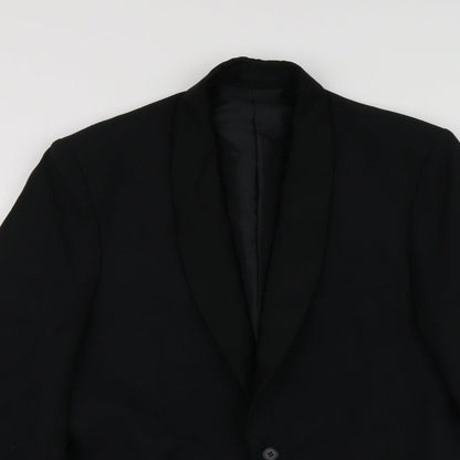 Mens UK Size 42 C&A Regular Black Suit Jacket