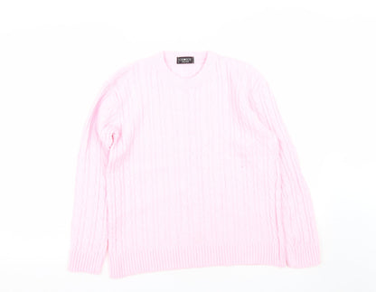 Womens UK Size S Choice Pink Pullover Jumper